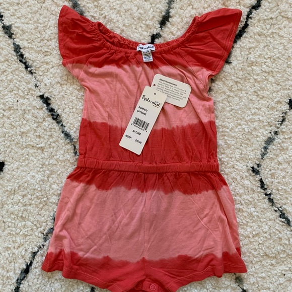 🆕 NWT Splendid Tie Dye Romper 6-12 months - Picture 4 of 6